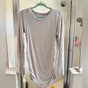 Hello MIZ Light Gray Long Sleeve Sweater/Tunic
